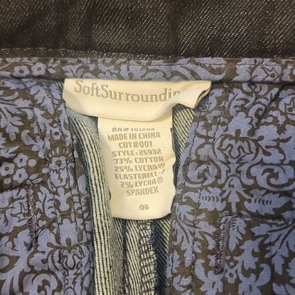 Soft surroundings wide leg high waist jeans size 6 - Picture 8 of 8